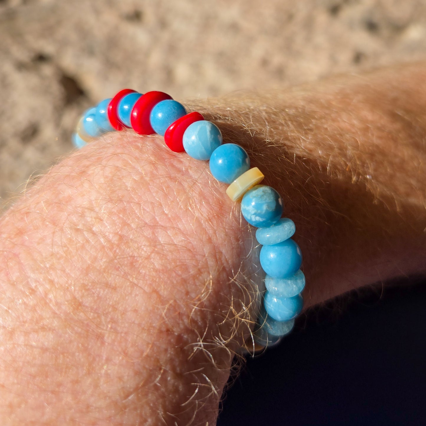 Totodile-Inspired Splash of Joy Gemstone Bracelet