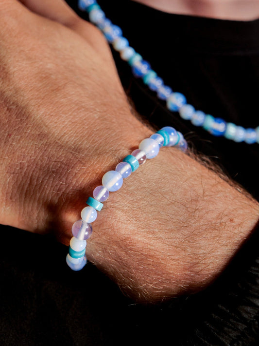 Mew-Inspired Gemstone Bracelet