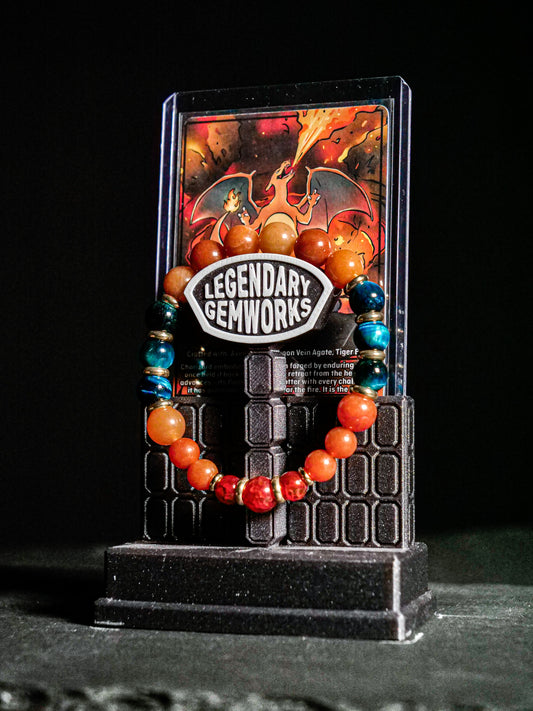 Charizard Bracelet | Aventurine & Tigers Eye