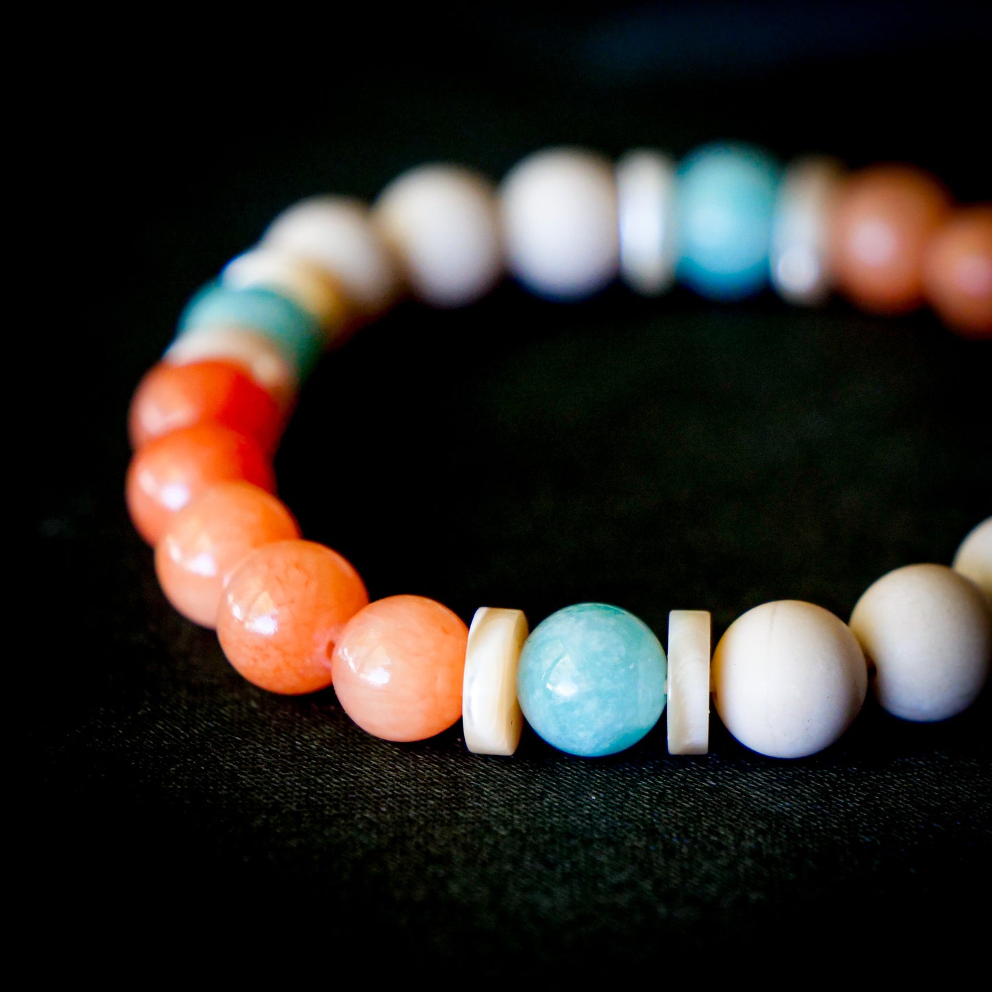 Dragonite-Inspired Gemstone Bracelet