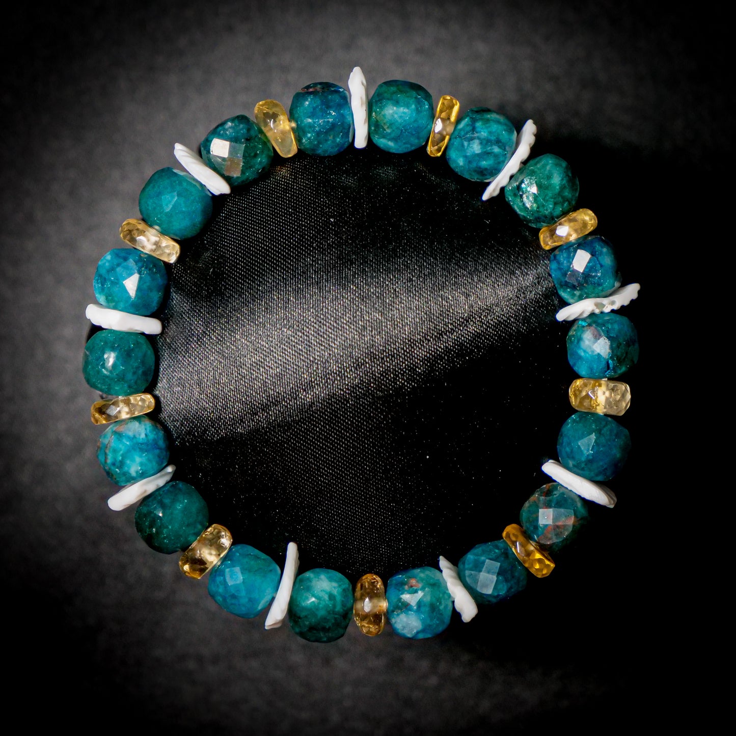 Gyarados inspired Apatite & Citrine Bracelet
