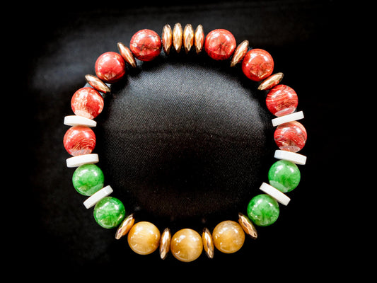 Ho-Oh Bracelet | Red Jasper, Tiger Eye & Jade