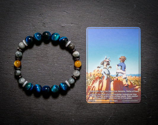 Lucario Bracelet | Tiger's Eye & Eagle Eye