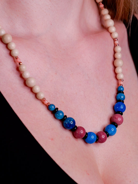 Milotic Inspired Gemstone Necklace