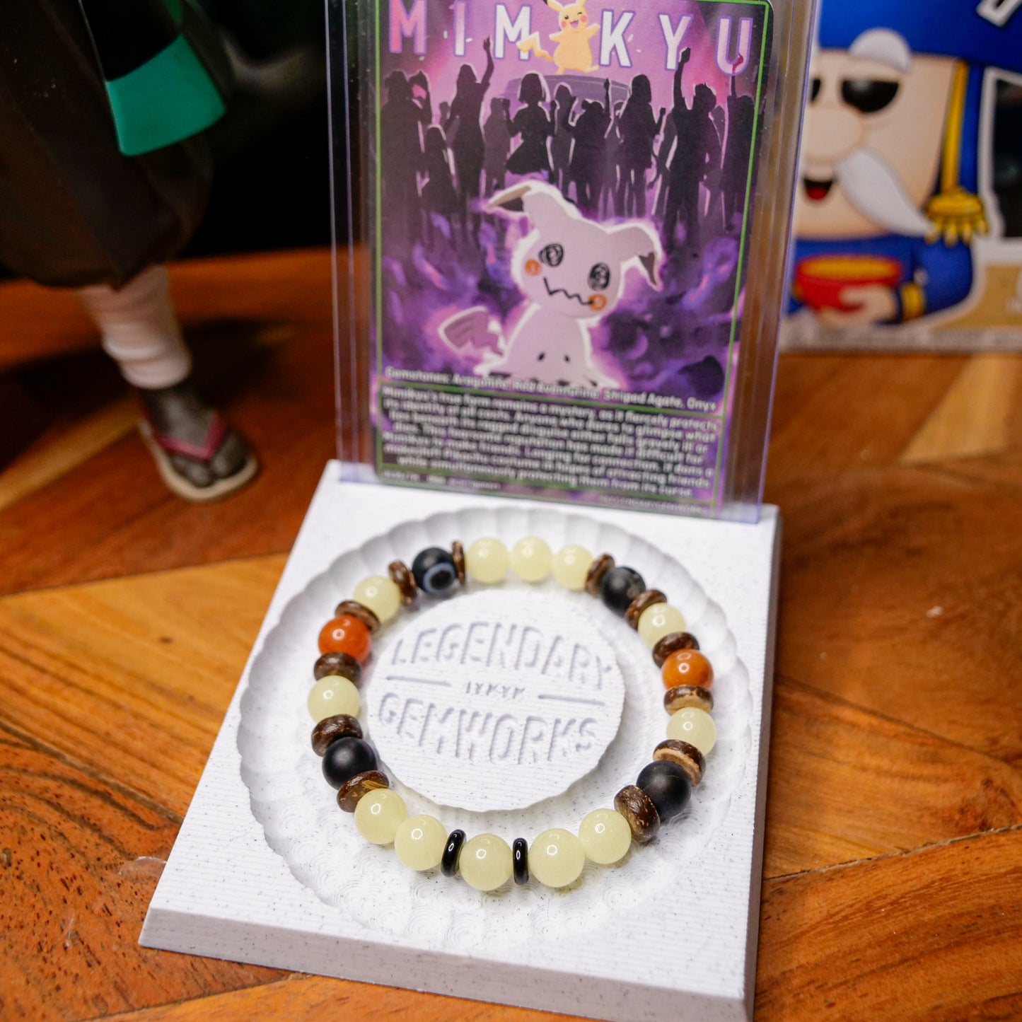 Mimikyu Inspired Glow-in-the-dark Bracelet