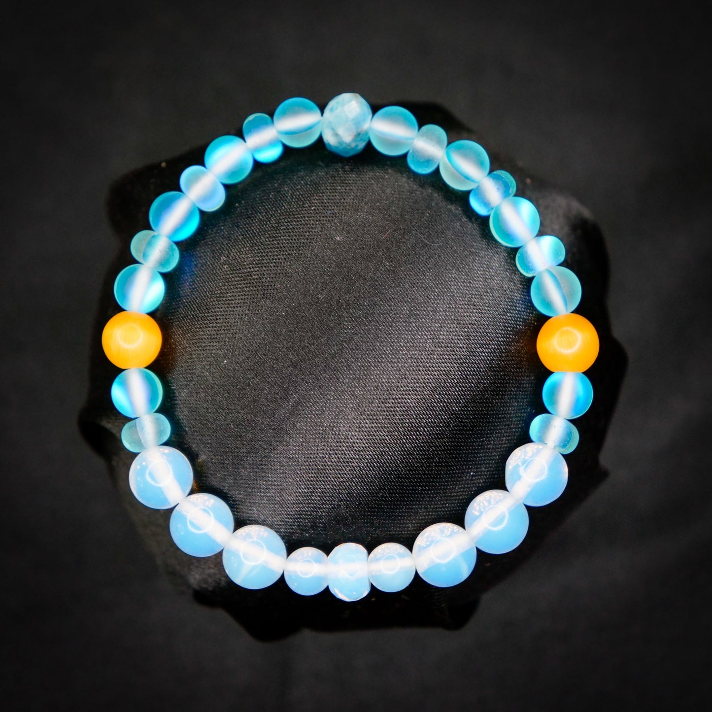 Mudkip-Inspired Gemstone Bracelet