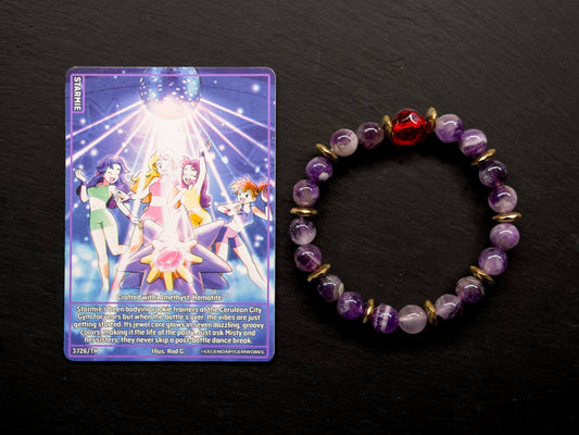 Starmie Bracelet | Amethyst & Hematite