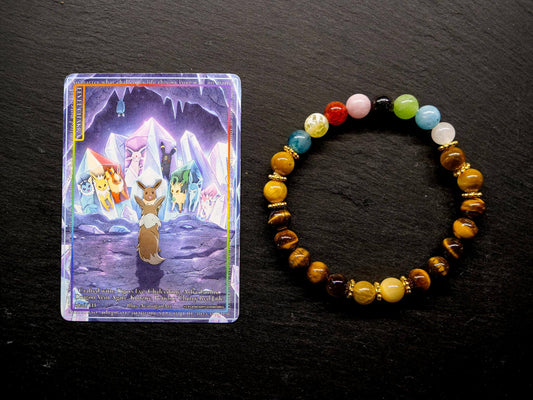 Eevee Chakra Bracelet | Tiger's Eye