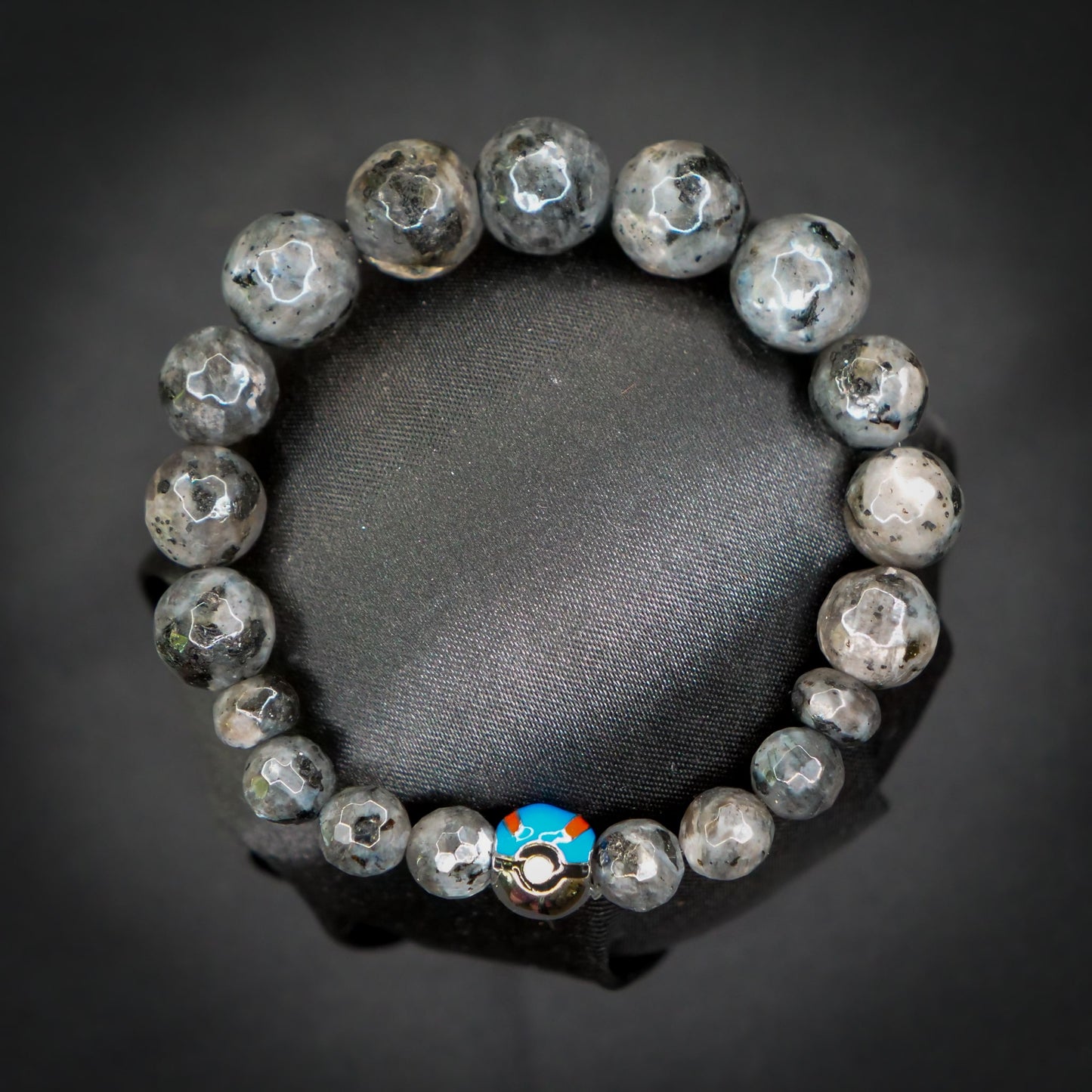 Onix-Inspired Larvikite Bracelet
