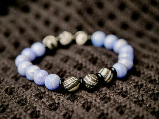 Poliwhirl-Inspired Gemstone Bracelet