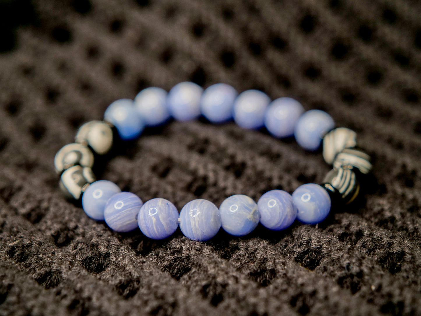 Poliwhirl Inspired Gemstone Bracelet