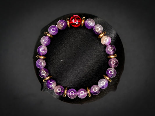 Starmie Bracelet | Amethyst & Hematite