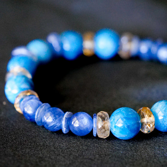 Swampert Bracelet | Apatite, Kyanite & Citrine