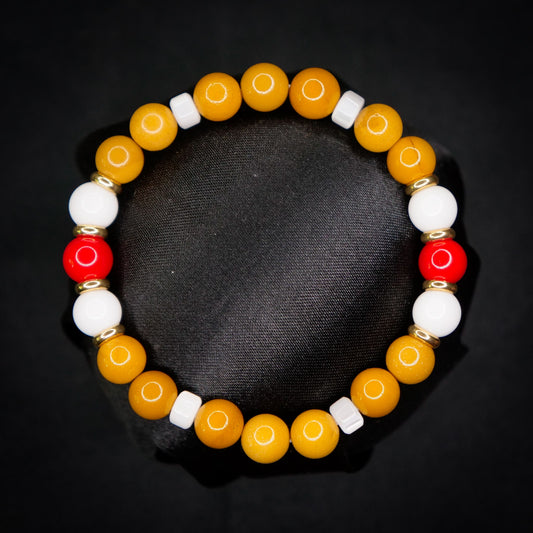 Tails Bracelet | Mookaite & Mother of Pearl