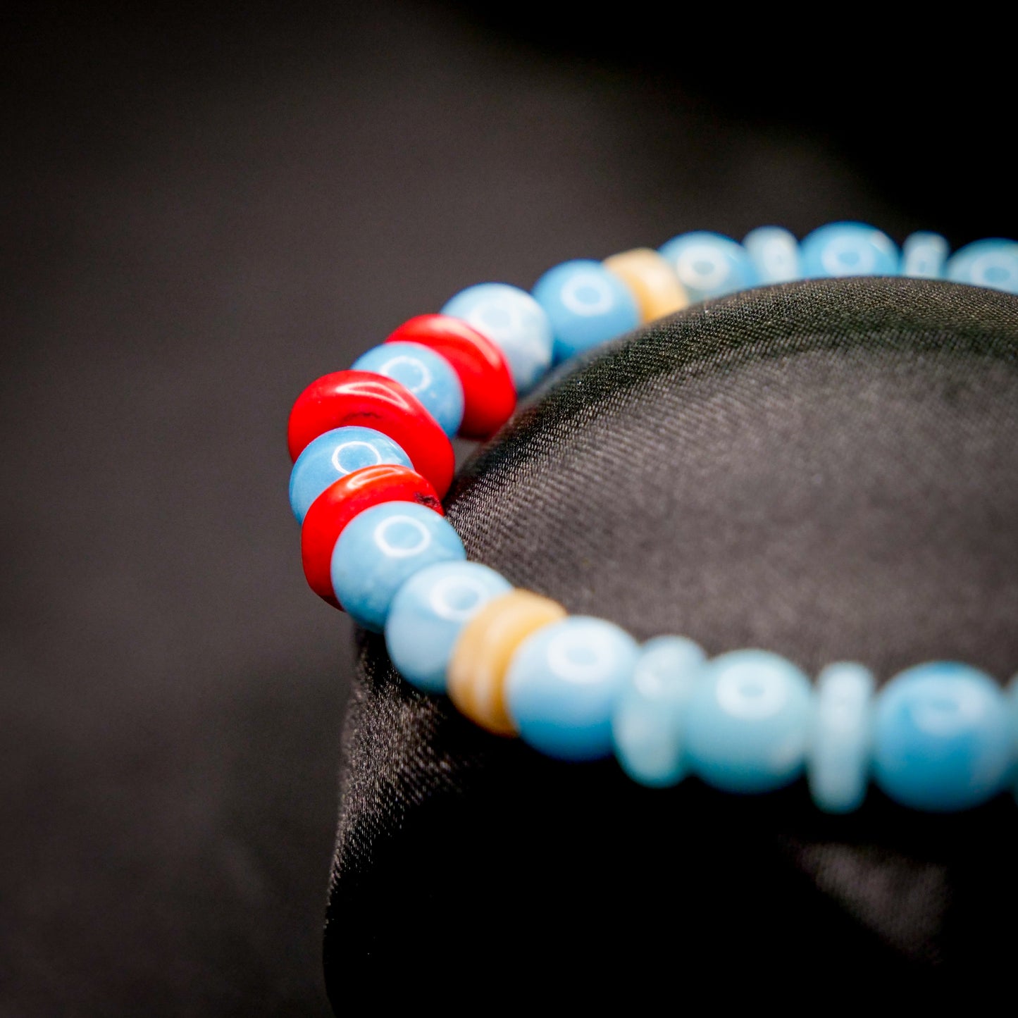 Totodile-Inspired Splash of Joy Gemstone Bracelet
