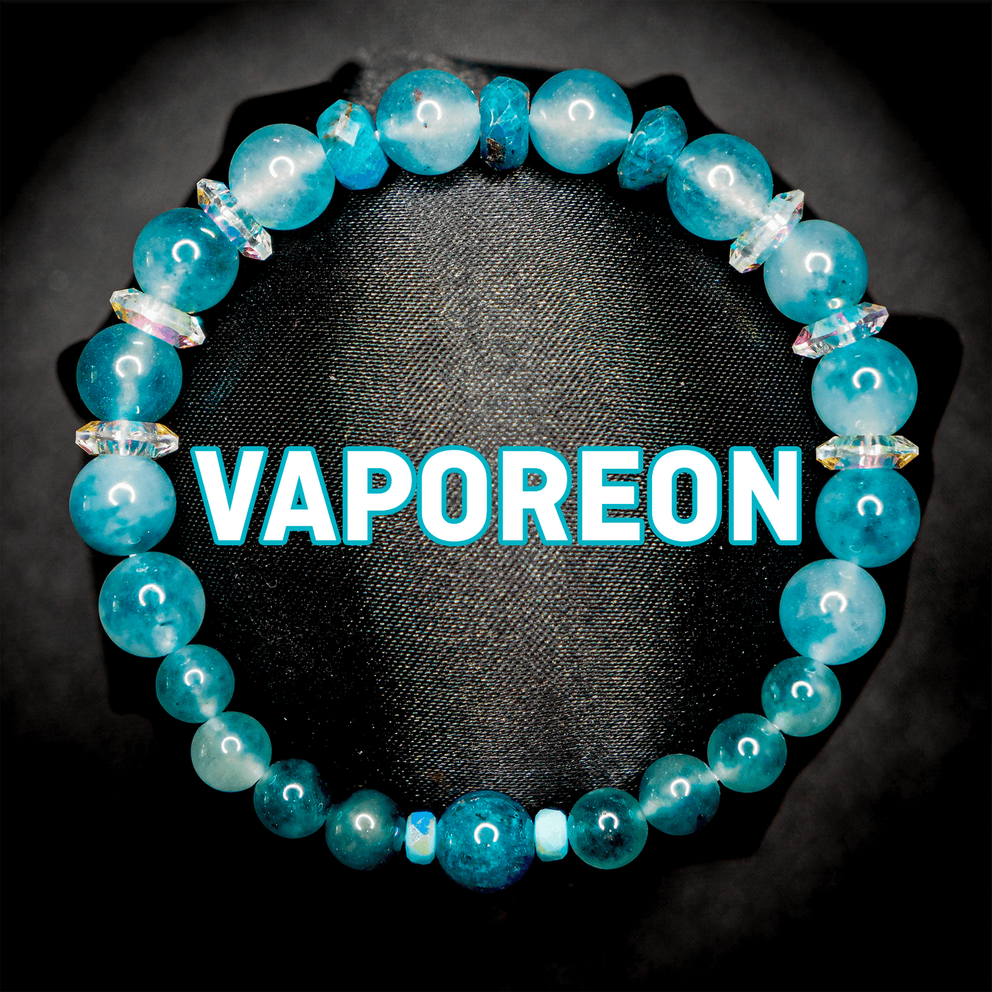 Vaporeon Inspired Gemstone Bracelet