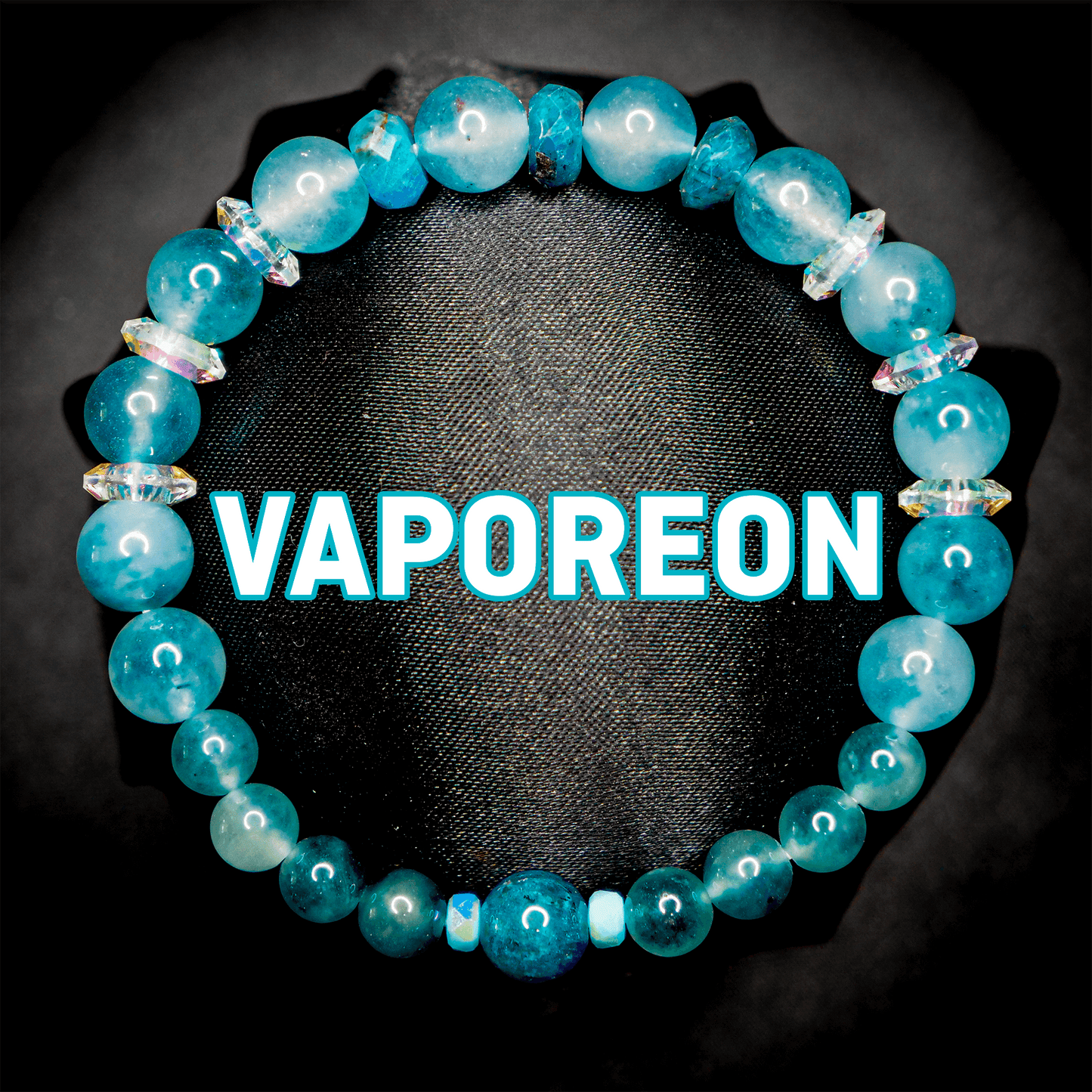 Vaporeon Inspired Gemstone Bracelet