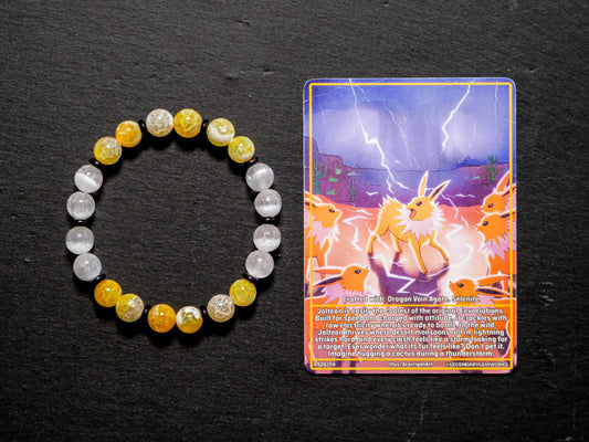 Jolteon Bracelet | Agate & Selenite 2026