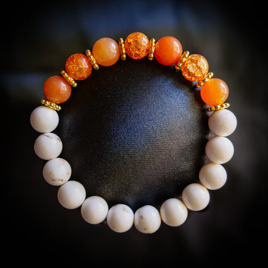 Ponyta Bracelet | Magnesite & Agate