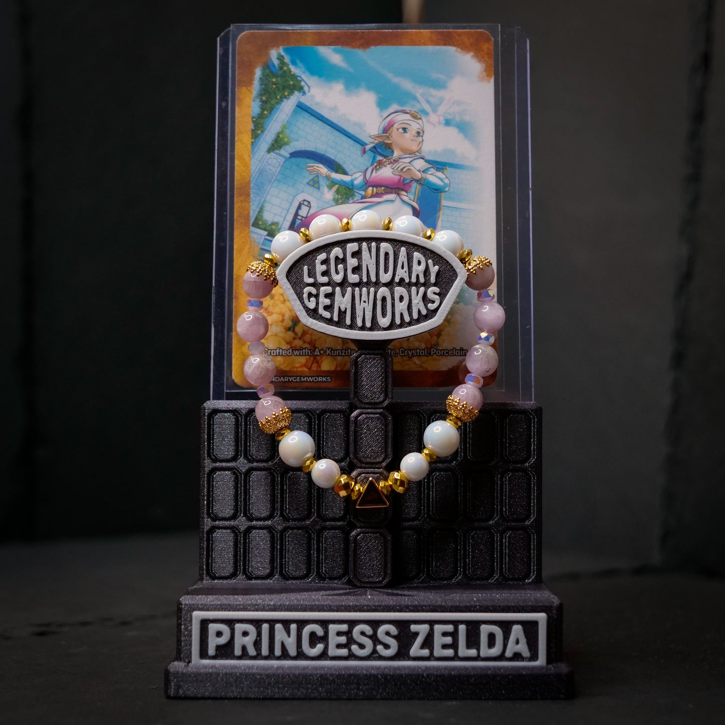 Princess Zelda - Ocarina of Time Inspired Gemstone Bracelet