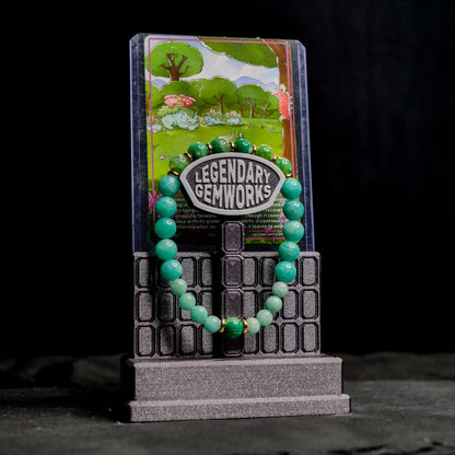 Bulbasaur Bracelet | Amazonite & Agate