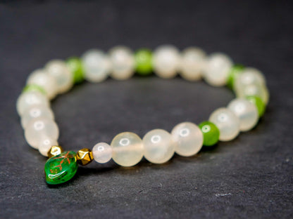 Chikorita Bracelet | Jade & Peridot