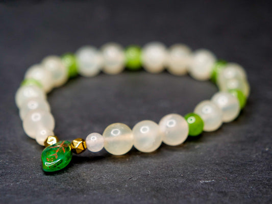 Chikorita Bracelet | Jade & Peridot