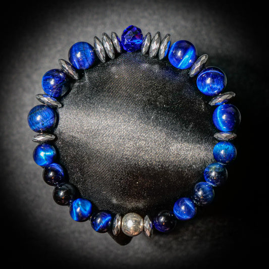 Dialga Inspired Gemstone Bracelet