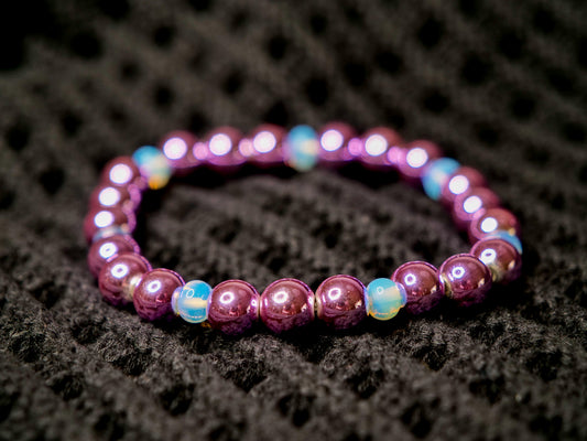 Ditto – Bracelet (Purple Hematite & Opalite)