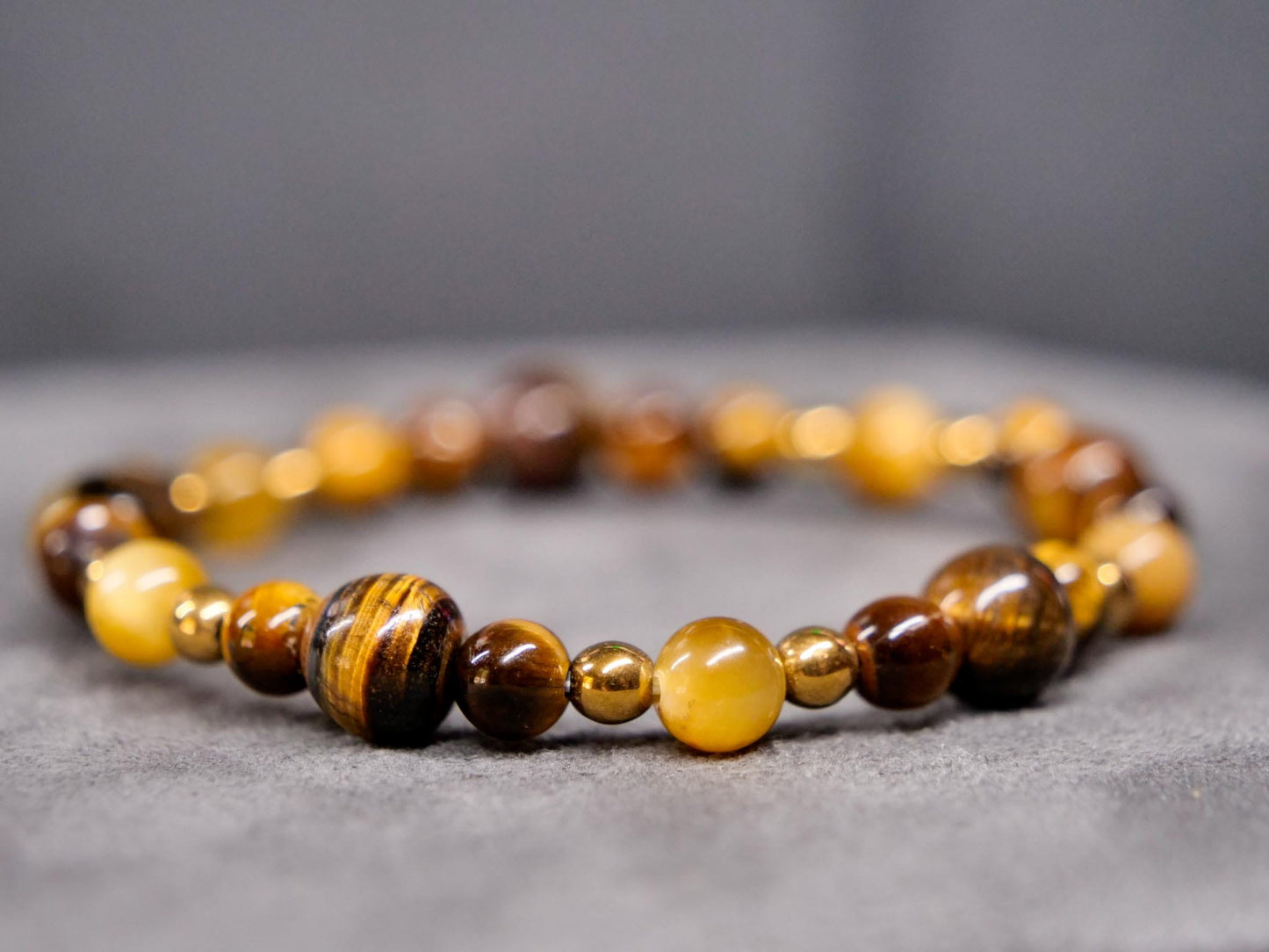 Eevee Bracelet | Tigers Eye & Hematite