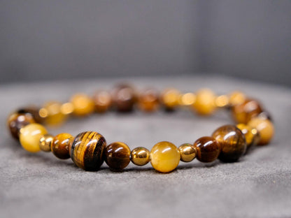 Eevee Bracelet | Tigers Eye & Hematite