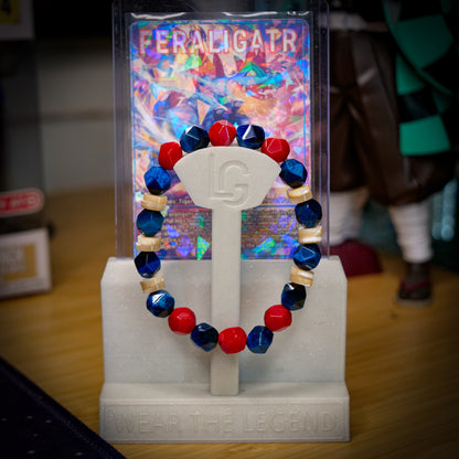 Feraligatr Inspired Tiger Eye Bracelet