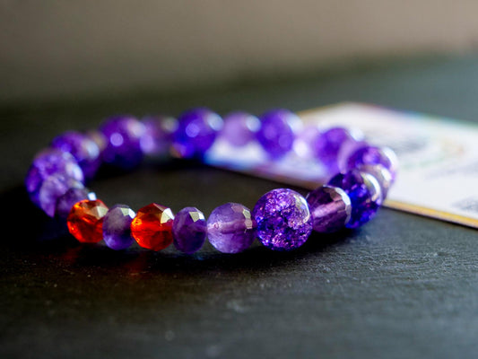 Gengar-Inspired Gemstone Bracelet