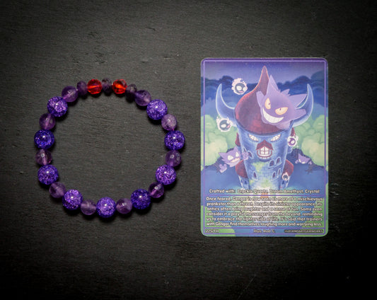 Gengar-Inspired Gemstone Bracelet