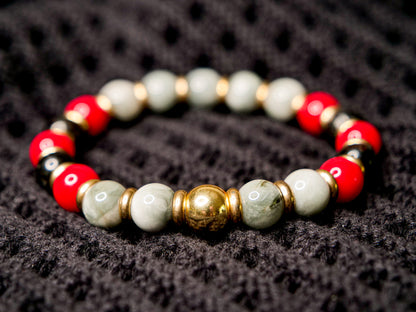 Giratina-Inspired Eagle Eye & Jade Bracelet
