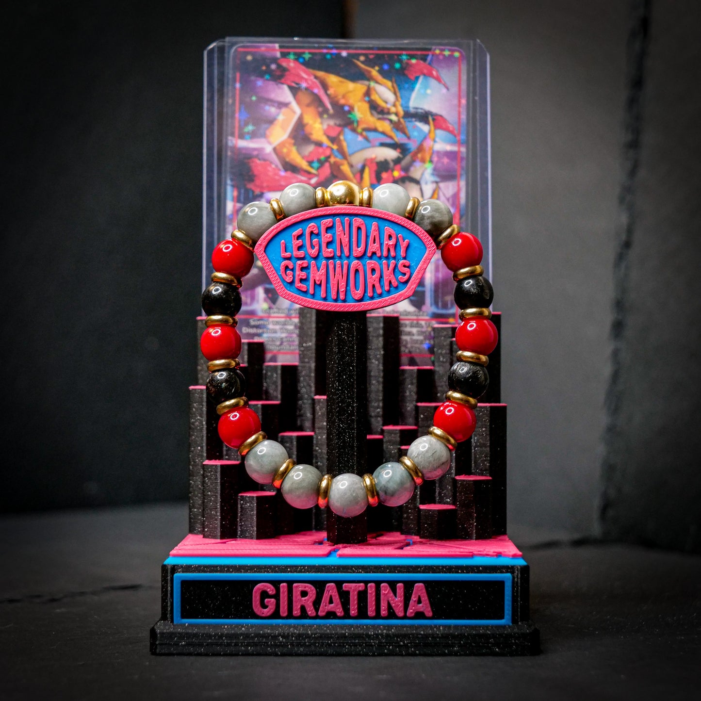 Giratina-Inspired Gemstone Bracelet