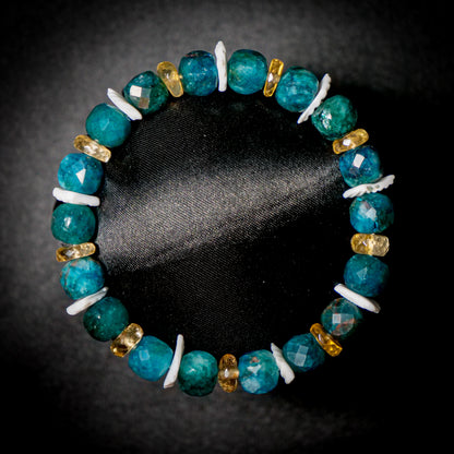 Gyarados inspired Apatite & Citrine Bracelet