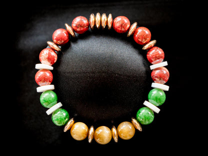 Ho-Oh Bracelet | Red Jasper, Tiger Eye & Jade