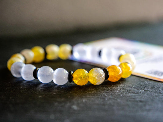 Jolteon Bracelet | Agate & Selenite 2026