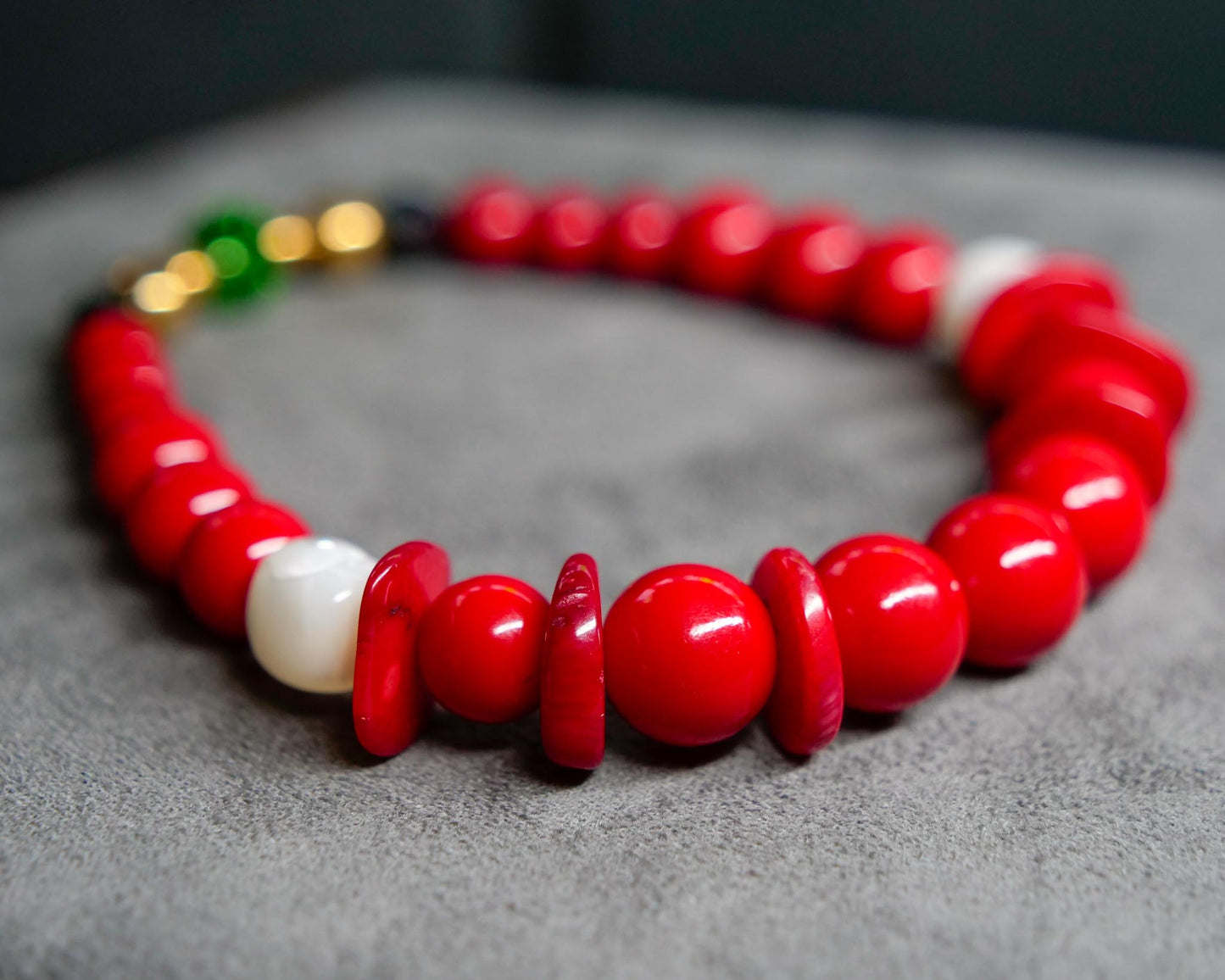 Knuckles Bracelet | Ceramic & Bamboo Coral