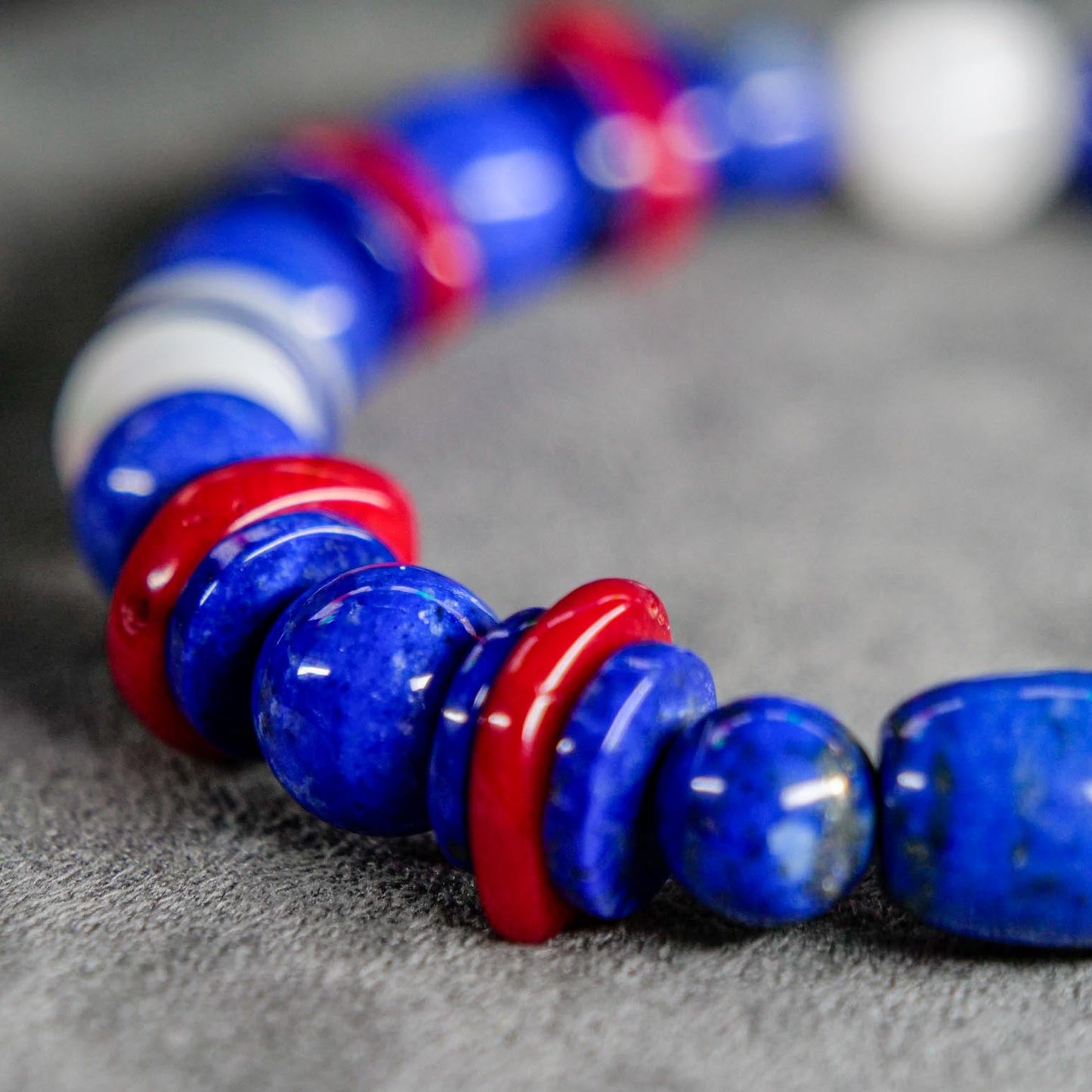 Kyogre Gemstone Bracelet | Lapis Lazuli & Moonstone