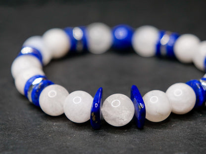 Lugia Bracelet | Blue Moonstone & Lapis Lazuli