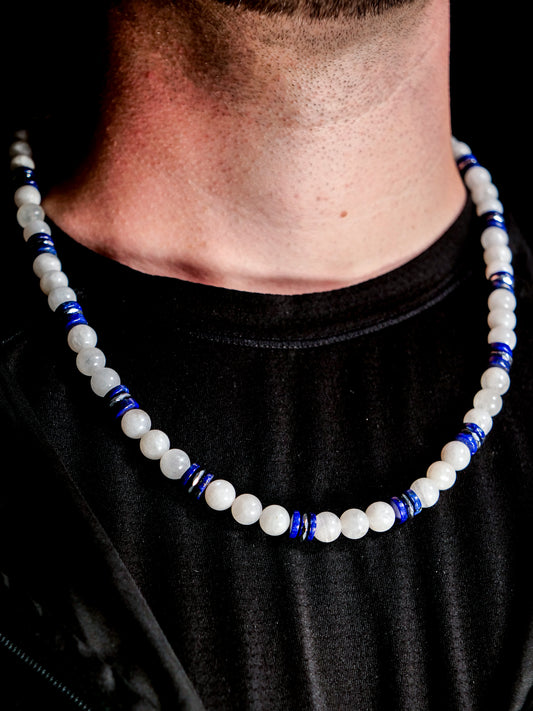Lugia-Inspired Gemstone Necklace