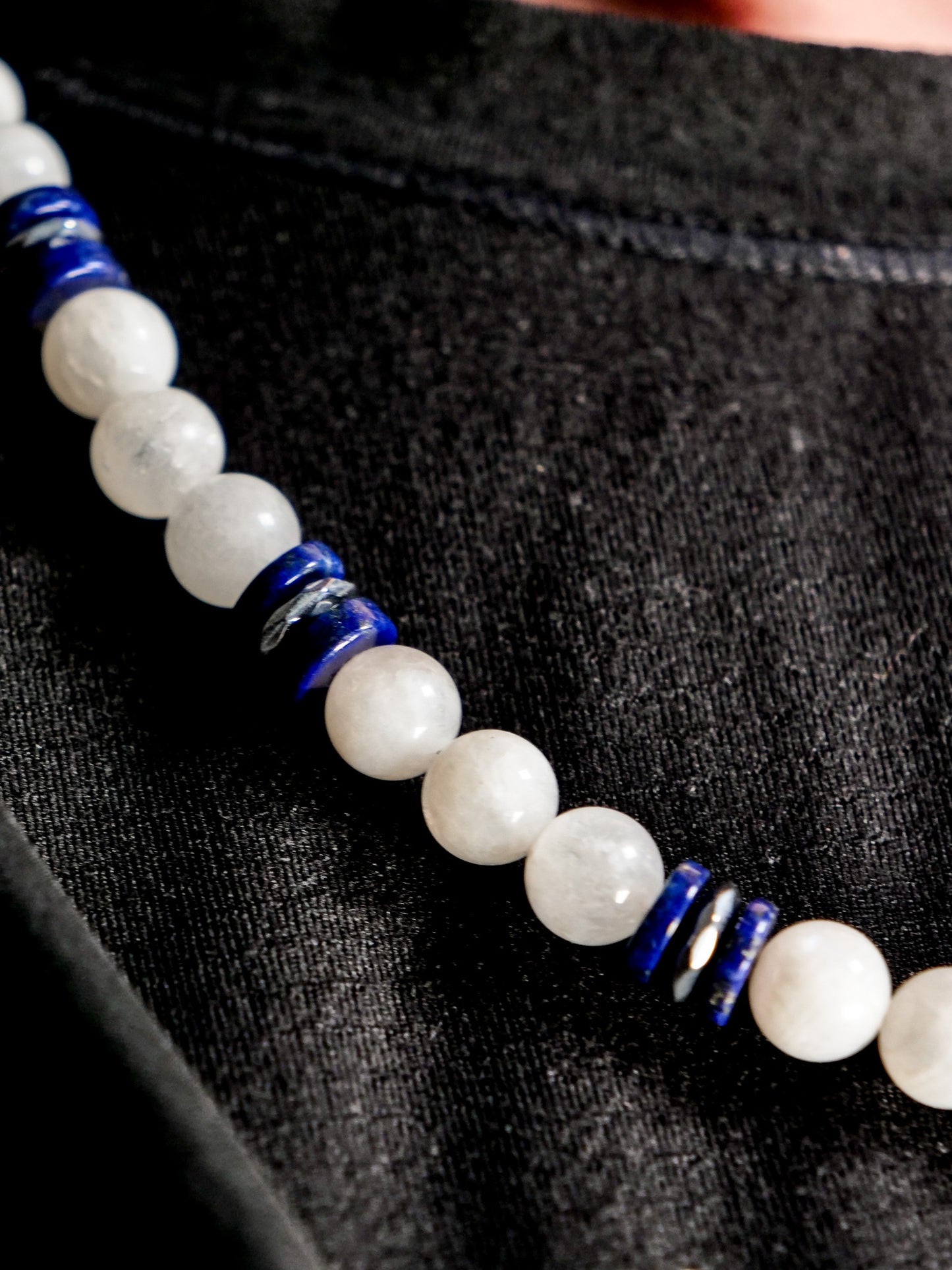 Lugia-Inspired Gemstone Necklace