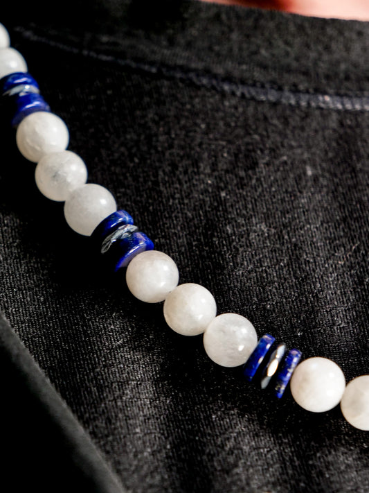 Lugia-Inspired Gemstone Necklace