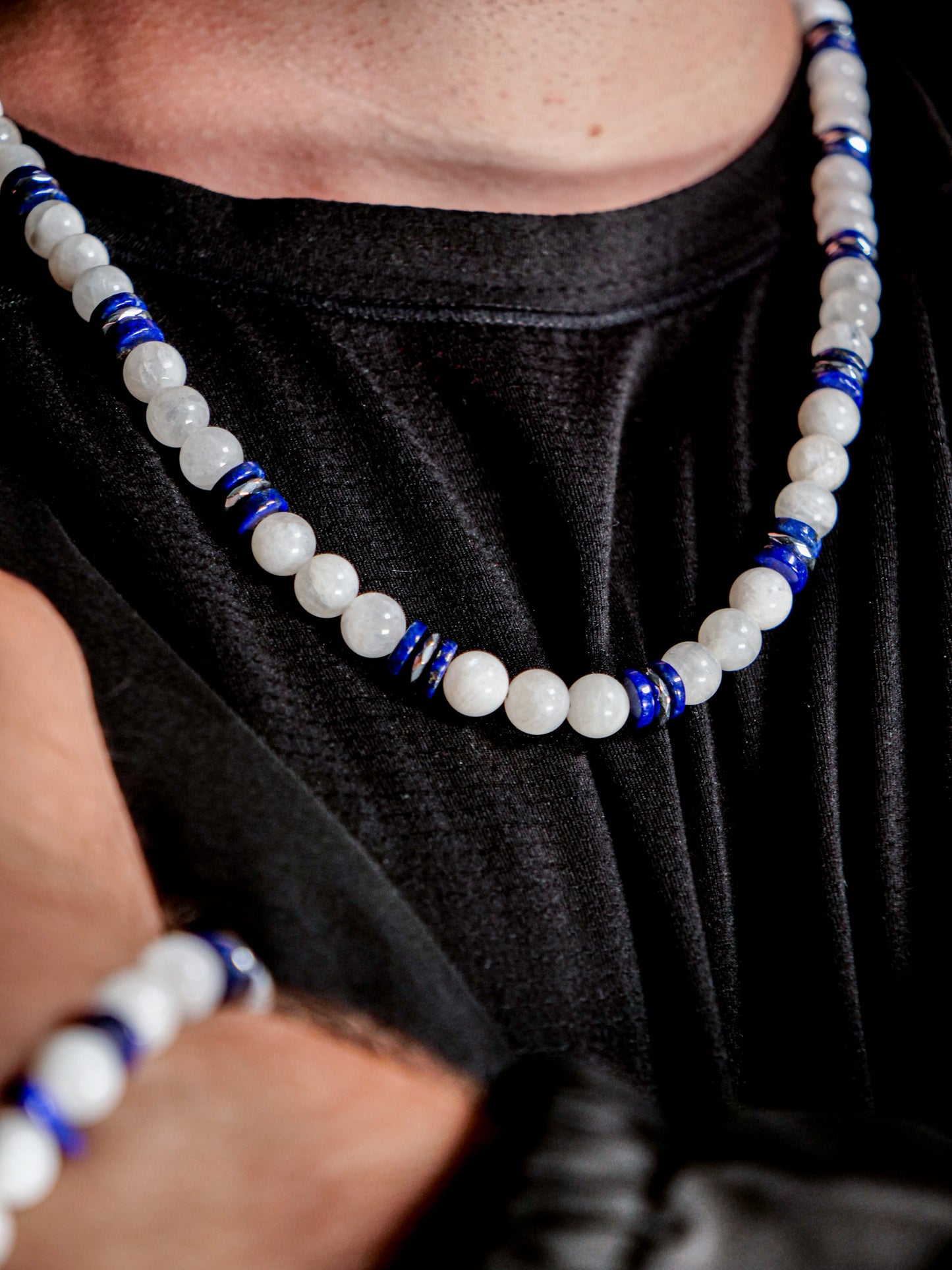 Lugia-Inspired Gemstone Necklace