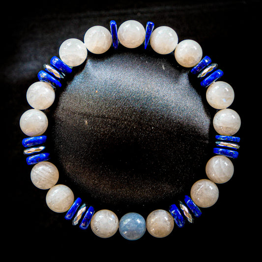 Lugia-Inspired Gemstone Bracelet