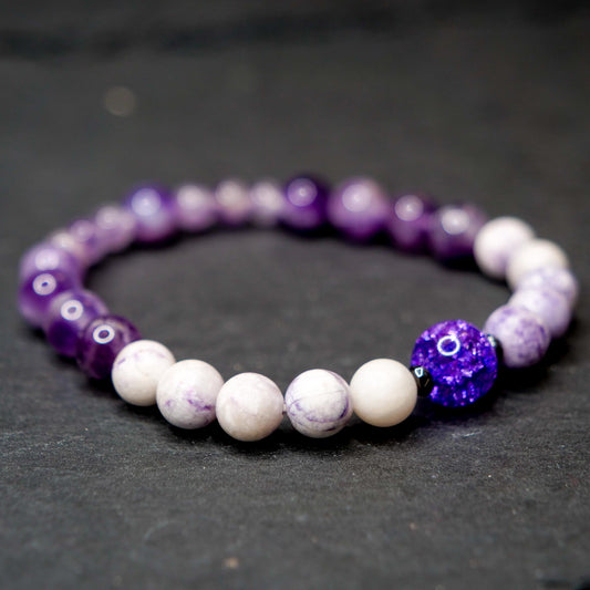 Mewtwo Bracelet | Tiffany Purple Jasper & Amethyst