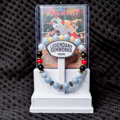 Machamp Inspired Gemstone Bracelet