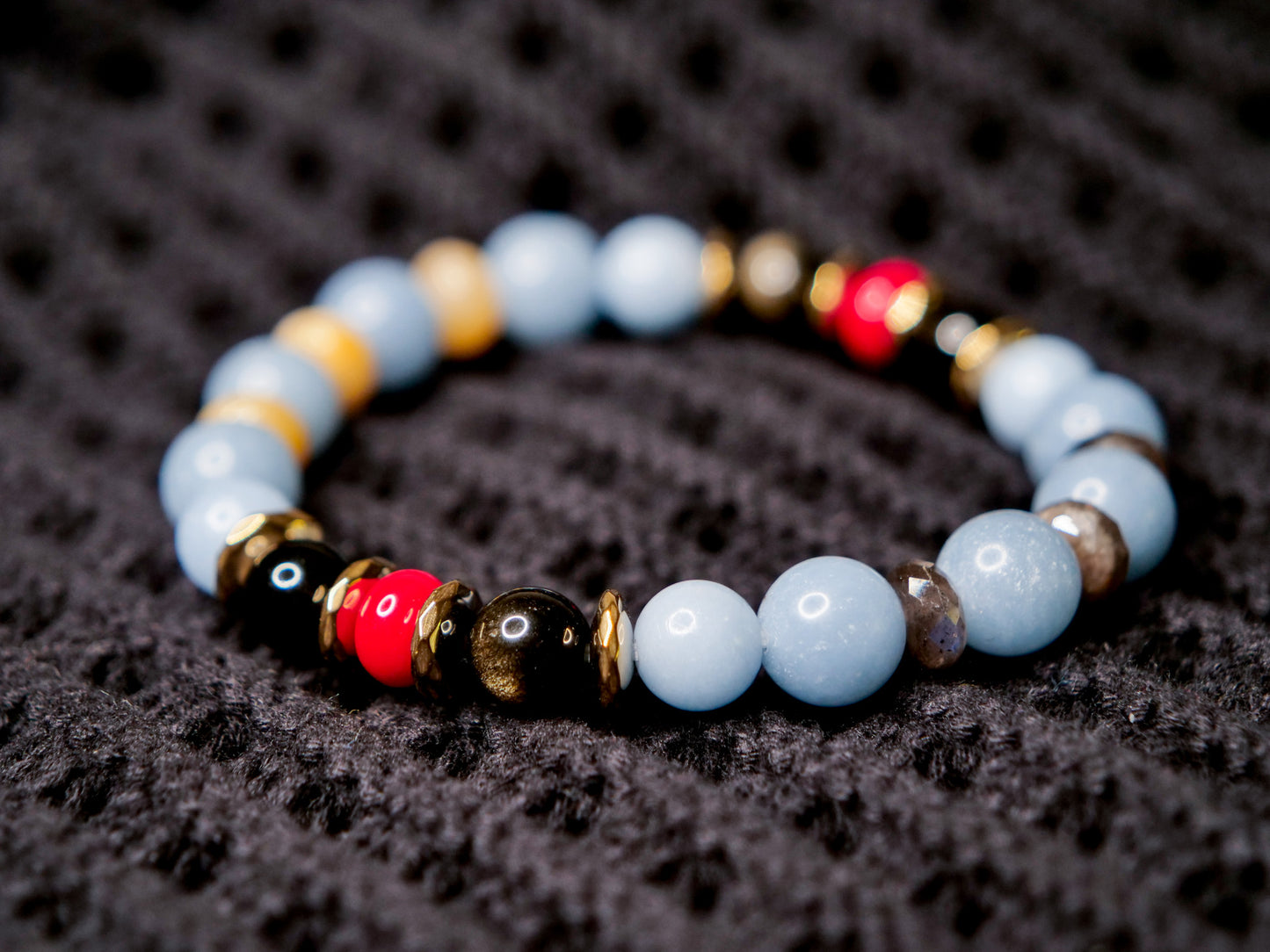 Machamp Inspired Gemstone Bracelet